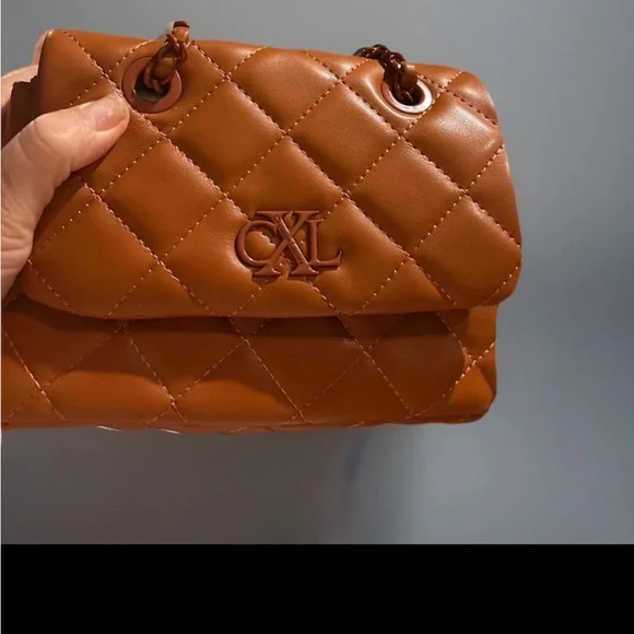 🆕CXL by Christian Lacroix Diamond Quilted Shoulder Bag Rust Designer 9”Wx6”H - Picture 5 of 10